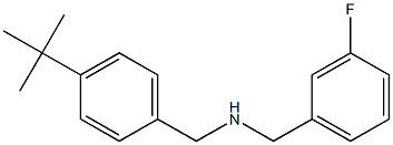 [(4-tert-butylphenyl)methyl][(3-fluorophenyl)methyl]amine Structure