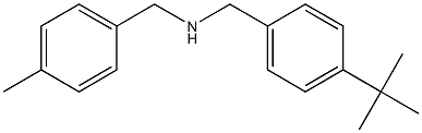 [(4-tert-butylphenyl)methyl][(4-methylphenyl)methyl]amine 化学構造式