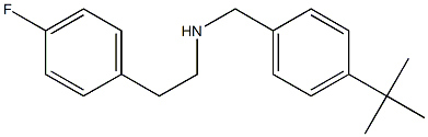 [(4-tert-butylphenyl)methyl][2-(4-fluorophenyl)ethyl]amine 化学構造式