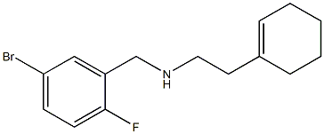 [(5-bromo-2-fluorophenyl)methyl][2-(cyclohex-1-en-1-yl)ethyl]amine Structure