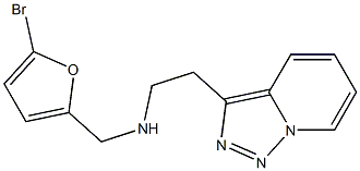 [(5-bromofuran-2-yl)methyl](2-{[1,2,4]triazolo[3,4-a]pyridin-3-yl}ethyl)amine,,结构式