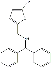 [(5-bromofuran-2-yl)methyl](diphenylmethyl)amine Structure