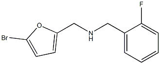 [(5-bromofuran-2-yl)methyl][(2-fluorophenyl)methyl]amine Structure