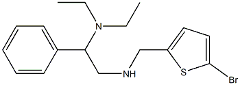 [(5-bromothiophen-2-yl)methyl][2-(diethylamino)-2-phenylethyl]amine Structure