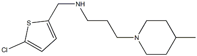 [(5-chlorothiophen-2-yl)methyl][3-(4-methylpiperidin-1-yl)propyl]amine Structure