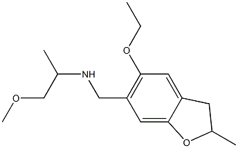 [(5-ethoxy-2-methyl-2,3-dihydro-1-benzofuran-6-yl)methyl](1-methoxypropan-2-yl)amine Structure