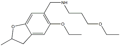 [(5-ethoxy-2-methyl-2,3-dihydro-1-benzofuran-6-yl)methyl](3-ethoxypropyl)amine 结构式