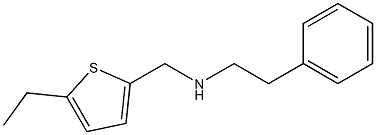 [(5-ethylthiophen-2-yl)methyl](2-phenylethyl)amine Struktur