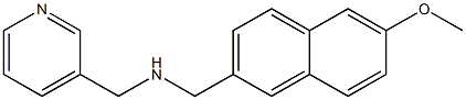 [(6-methoxynaphthalen-2-yl)methyl](pyridin-3-ylmethyl)amine,,结构式