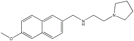 [(6-methoxynaphthalen-2-yl)methyl][2-(pyrrolidin-1-yl)ethyl]amine,,结构式