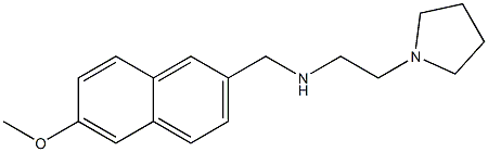 [(6-methoxynaphthalen-2-yl)methyl][2-(pyrrolidin-1-yl)ethyl]amine Structure