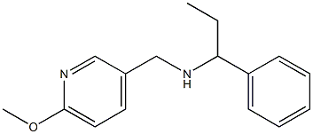 [(6-methoxypyridin-3-yl)methyl](1-phenylpropyl)amine 结构式