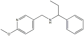 [(6-methoxypyridin-3-yl)methyl](1-phenylpropyl)amine,,结构式