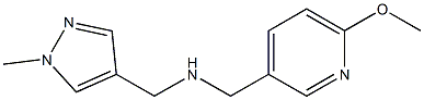 [(6-methoxypyridin-3-yl)methyl][(1-methyl-1H-pyrazol-4-yl)methyl]amine Struktur