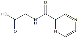 [(pyrazin-2-ylcarbonyl)amino]acetic acid Structure