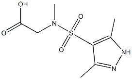 [[(3,5-dimethyl-1H-pyrazol-4-yl)sulfonyl](methyl)amino]acetic acid|