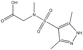 [[(3,5-dimethyl-1H-pyrazol-4-yl)sulfonyl](methyl)amino]acetic acid Structure