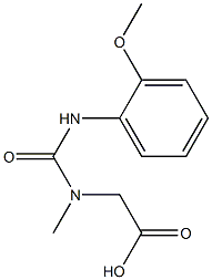 [{[(2-methoxyphenyl)amino]carbonyl}(methyl)amino]acetic acid Structure