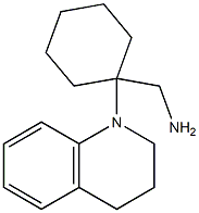 [1-(1,2,3,4-tetrahydroquinolin-1-yl)cyclohexyl]methanamine,,结构式