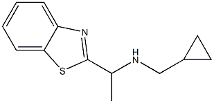 [1-(1,3-benzothiazol-2-yl)ethyl](cyclopropylmethyl)amine