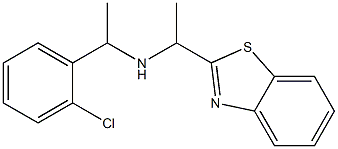  [1-(1,3-benzothiazol-2-yl)ethyl][1-(2-chlorophenyl)ethyl]amine