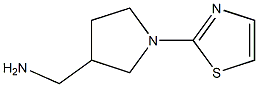 [1-(1,3-thiazol-2-yl)pyrrolidin-3-yl]methylamine 结构式