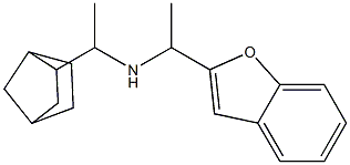 [1-(1-benzofuran-2-yl)ethyl](1-{bicyclo[2.2.1]heptan-2-yl}ethyl)amine Structure