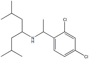 [1-(2,4-dichlorophenyl)ethyl](2,6-dimethylheptan-4-yl)amine Structure