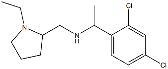 [1-(2,4-dichlorophenyl)ethyl][(1-ethylpyrrolidin-2-yl)methyl]amine 化学構造式