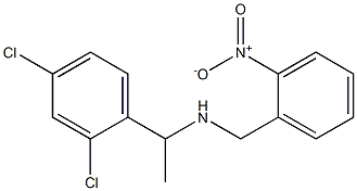 [1-(2,4-dichlorophenyl)ethyl][(2-nitrophenyl)methyl]amine Structure