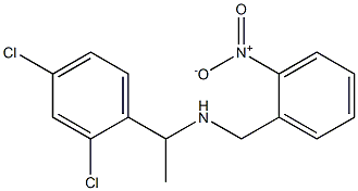 [1-(2,4-dichlorophenyl)ethyl][(2-nitrophenyl)methyl]amine,,结构式