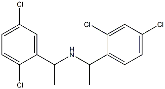 [1-(2,4-dichlorophenyl)ethyl][1-(2,5-dichlorophenyl)ethyl]amine 化学構造式