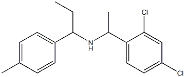 [1-(2,4-dichlorophenyl)ethyl][1-(4-methylphenyl)propyl]amine 结构式