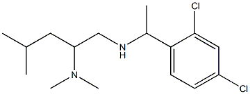 [1-(2,4-dichlorophenyl)ethyl][2-(dimethylamino)-4-methylpentyl]amine 结构式