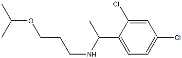 [1-(2,4-dichlorophenyl)ethyl][3-(propan-2-yloxy)propyl]amine 化学構造式