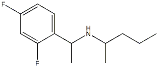 [1-(2,4-difluorophenyl)ethyl](pentan-2-yl)amine,,结构式