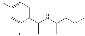 [1-(2,4-difluorophenyl)ethyl](pentan-2-yl)amine Structure