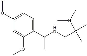 [1-(2,4-dimethoxyphenyl)ethyl][2-(dimethylamino)-2-methylpropyl]amine,,结构式