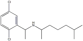 [1-(2,5-dichlorophenyl)ethyl](6-methylheptan-2-yl)amine Structure