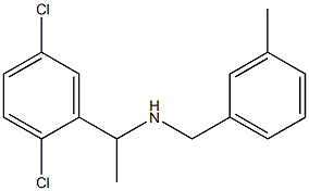 [1-(2,5-dichlorophenyl)ethyl][(3-methylphenyl)methyl]amine Structure