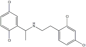 [1-(2,5-dichlorophenyl)ethyl][2-(2,4-dichlorophenyl)ethyl]amine 结构式
