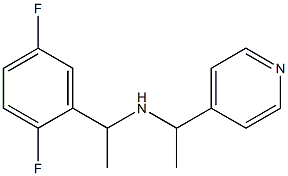 [1-(2,5-difluorophenyl)ethyl][1-(pyridin-4-yl)ethyl]amine Structure