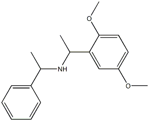 [1-(2,5-dimethoxyphenyl)ethyl](1-phenylethyl)amine 化学構造式