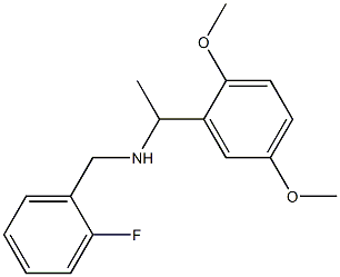 [1-(2,5-dimethoxyphenyl)ethyl][(2-fluorophenyl)methyl]amine Structure