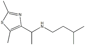 [1-(2,5-dimethyl-1,3-thiazol-4-yl)ethyl](3-methylbutyl)amine 结构式