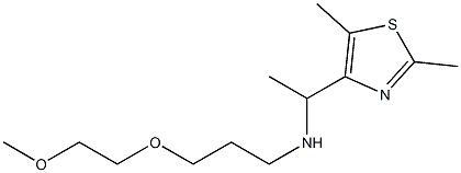 [1-(2,5-dimethyl-1,3-thiazol-4-yl)ethyl][3-(2-methoxyethoxy)propyl]amine 结构式