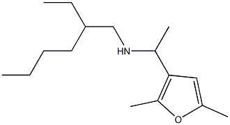 [1-(2,5-dimethylfuran-3-yl)ethyl](2-ethylhexyl)amine,,结构式