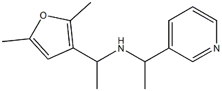 [1-(2,5-dimethylfuran-3-yl)ethyl][1-(pyridin-3-yl)ethyl]amine 化学構造式