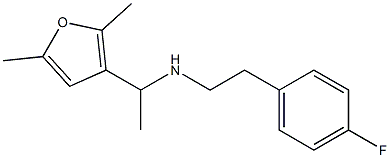 [1-(2,5-dimethylfuran-3-yl)ethyl][2-(4-fluorophenyl)ethyl]amine Structure