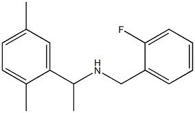 [1-(2,5-dimethylphenyl)ethyl][(2-fluorophenyl)methyl]amine|